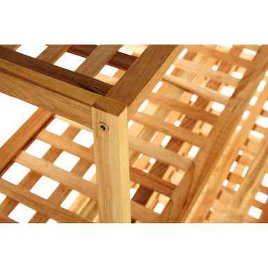 Parker Walnut Wood Bathe Four Tier Shoe