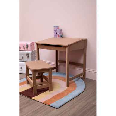 Jordan Childrens Natural Desk And Stool