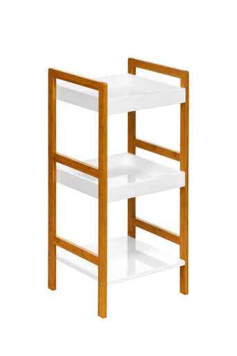 Versi White High Gloss 3 Tier Small Shelf Unit