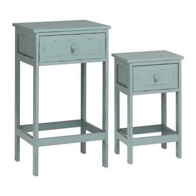 Chatelet Set Of Two Blue And Grey Tables