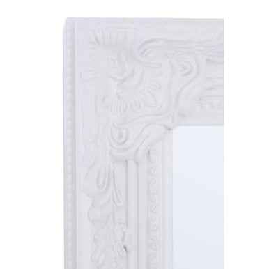 Brussels Chic Vintage White Floor Standing Mirror