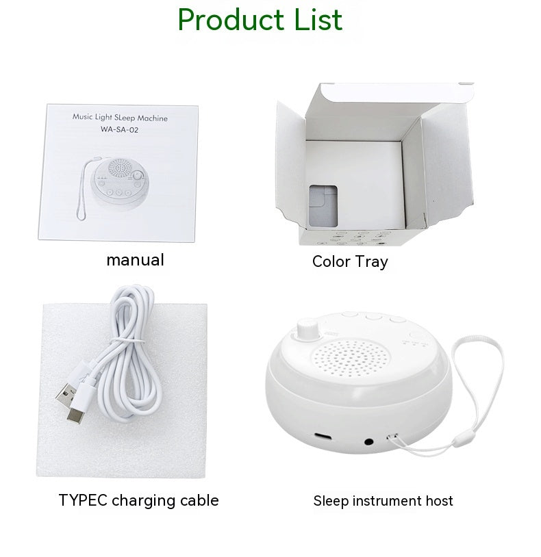 Doozezx Baby White Noise Sleep Aid Machine Portable Soothing Sound Device for Bedroom & Travel