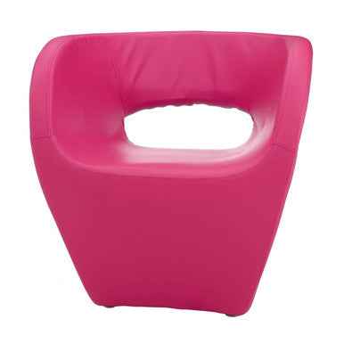 Aldo Hot Pink Faux Leather Armchair