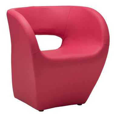 Aldo Hot Pink Faux Leather Armchair