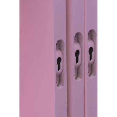 Set Of Three Pink Mdf Wall Cubes