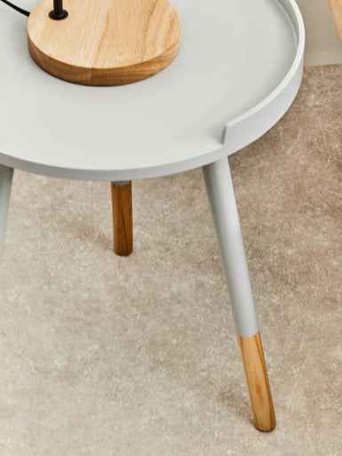 Viborg Grey Small Round Side Table