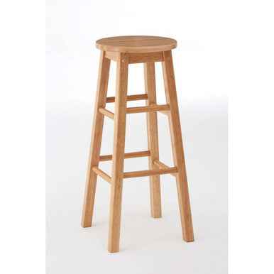 Selby Natural Tropical Hevea Wood Tall Bar Stool