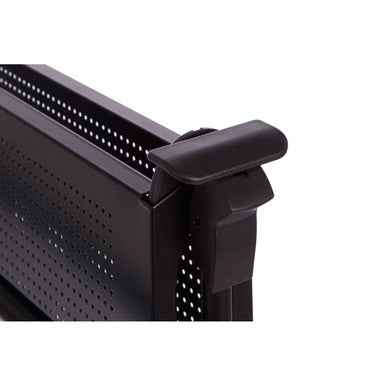 Harlow Black Rectangular Folding Kitchen Trolley