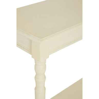 Heritage Antique White Console Table