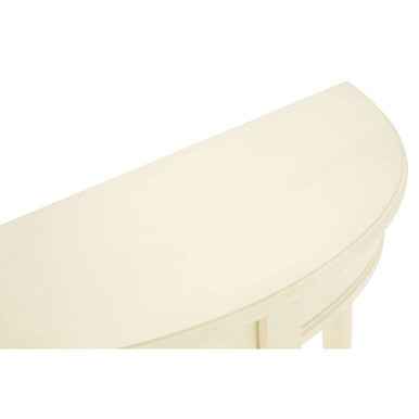 Heritage Antique White Rounded Console Table