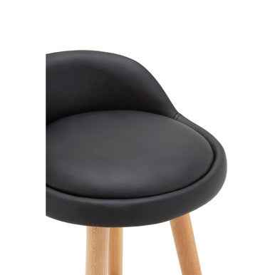 Normann Black Bar Stool