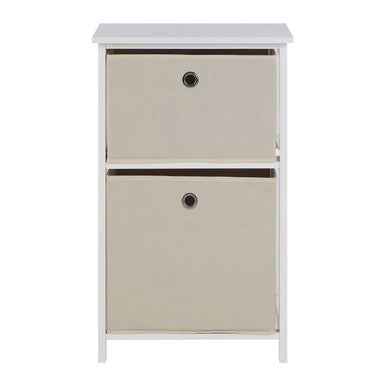 Lindo 2 Natural Fabric Drawers Cabinet