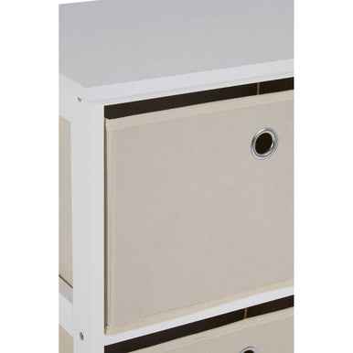 Lindo 2 Natural Fabric Drawers Cabinet