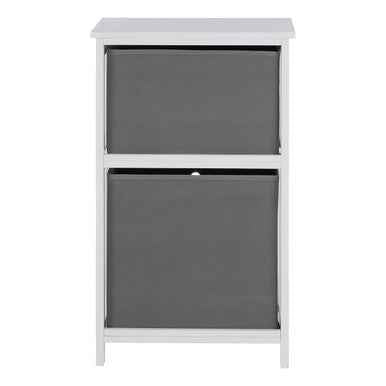 Lindo 2 Grey Fabric Drawers Cabinet