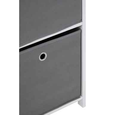 Lindo 2 Grey Fabric Drawers Cabinet