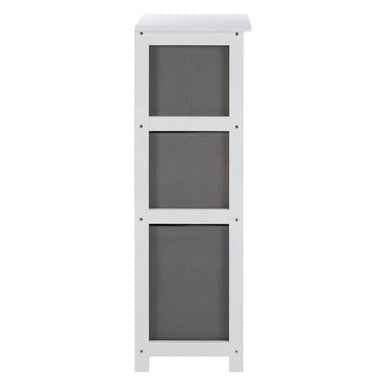 Lindo 3 Grey Fabric Drawers Cabinet