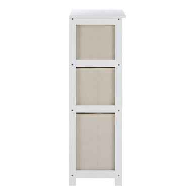 Lindo 3 Natural Fabric Drawers Cabinet