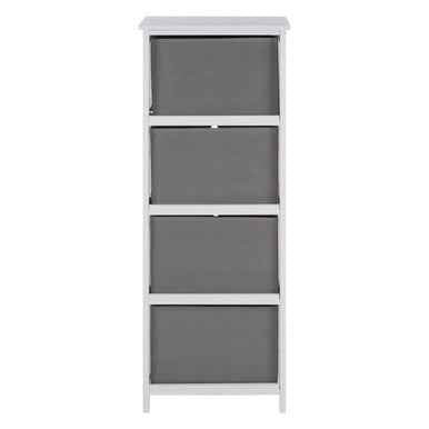 Lindo 4 Grey Fabric Drawers Cabinet
