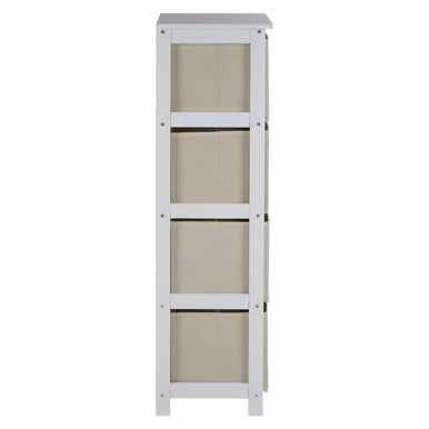 Lindo 4 Natural Fabric Drawers Cabinet