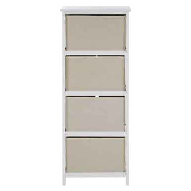 Lindo 4 Natural Fabric Drawers Cabinet