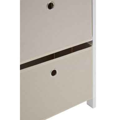 Lindo 4 Natural Fabric Drawers Cabinet