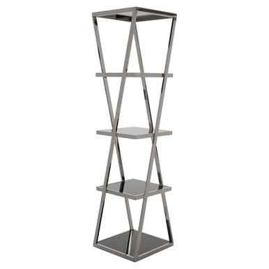 Ackley Chrome Finish Shelf Unit