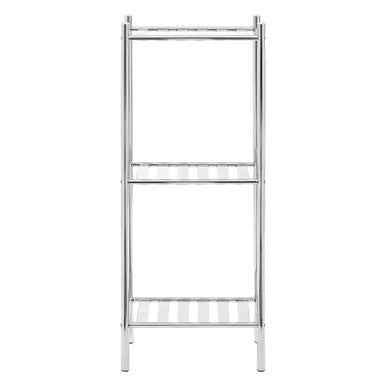 Dara 3 Tier Chrome Metal Shelf Unit