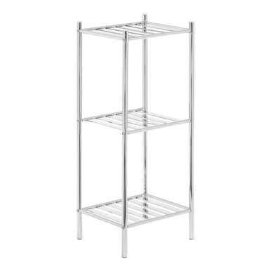 Dara 3 Tier Chrome Metal Shelf Unit
