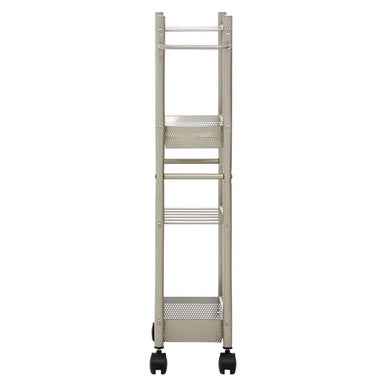 Dara 4 Tier Brush Nickel Trolley with 2 Baskets