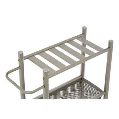 Dara 4 Tier Brush Nickel Trolley with 2 Baskets