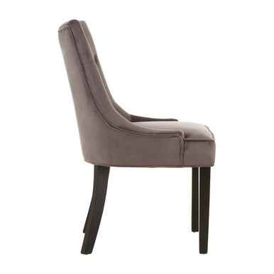 Daxton Storm Grey Velvet Dining Chair