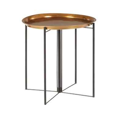 Hege Large Brass And Black Finish Side Table