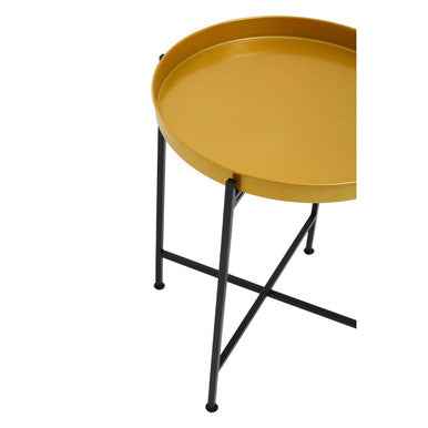Hege Small Brass And Black Finish Side Table