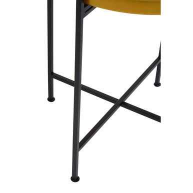 Hege Small Brass And Black Finish Side Table
