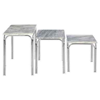 Fulton Nest Of 3 Tables With Chrome Base