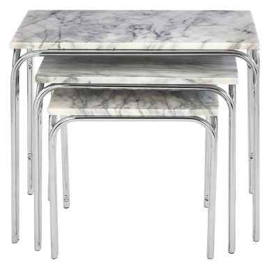 Fulton Nest Of 3 Tables With Chrome Base
