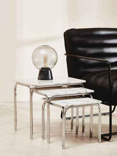 Fulton Nest Of 3 Tables With Chrome Base