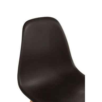 Stockholm Black Chair With Beech Wood Legs