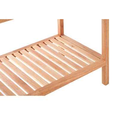 ARLA Walnut Wood Two Tier Storage Shelf Unit