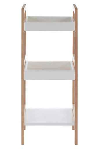 ARLA 3 Tier  Bathroom Shelf Unit With Birchwood Frame