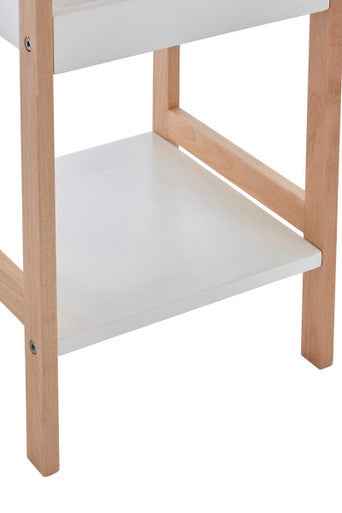 ARLA 3 Tier  Bathroom Shelf Unit With Birchwood Frame