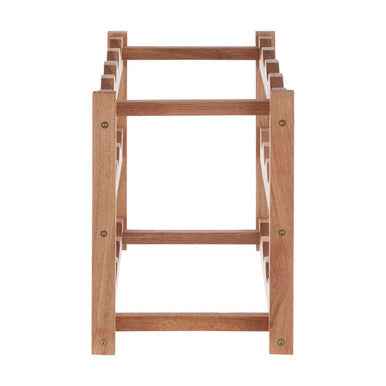 ARLA 3 Tier Walnut Wood Wine Rack