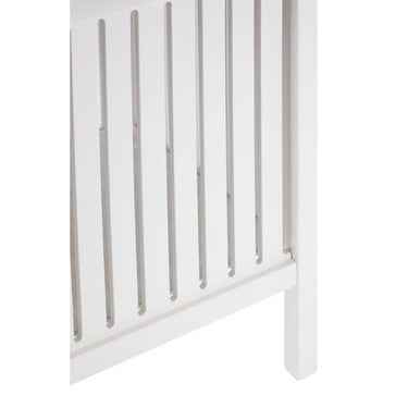 Salon White Bathroom Storage Stool with padded seat