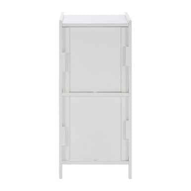 Salon white wood 2 Drawer cabinet