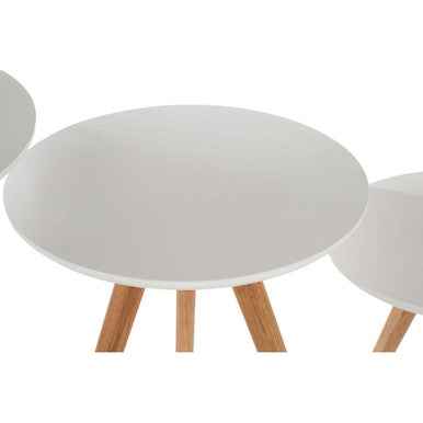 Nostra Set Of 3 Side Tables With Tapered Legs
