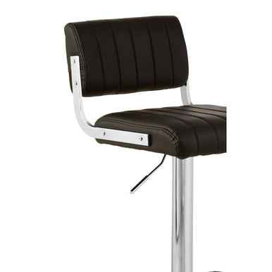 Stockholm Black Channel Design Seat Bar Stool