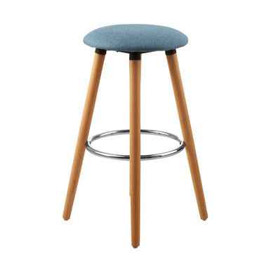 Stockholm Blue Round Bar Stool