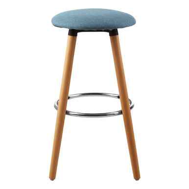 Stockholm Blue Round Bar Stool