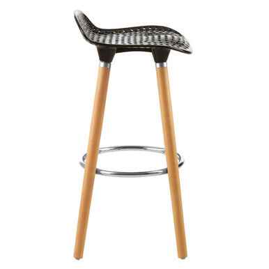 Stockholm Matte Black Bar Stool