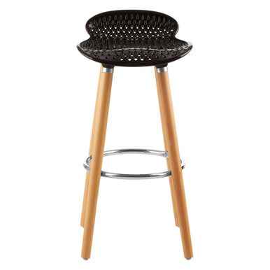 Stockholm Matte Black Bar Stool